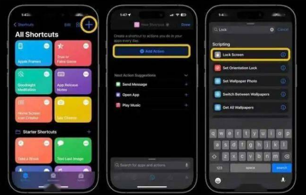 石峰苹果14锁屏维修店分享iPhone14升级iOS16.4后如何创建锁屏快捷方式 