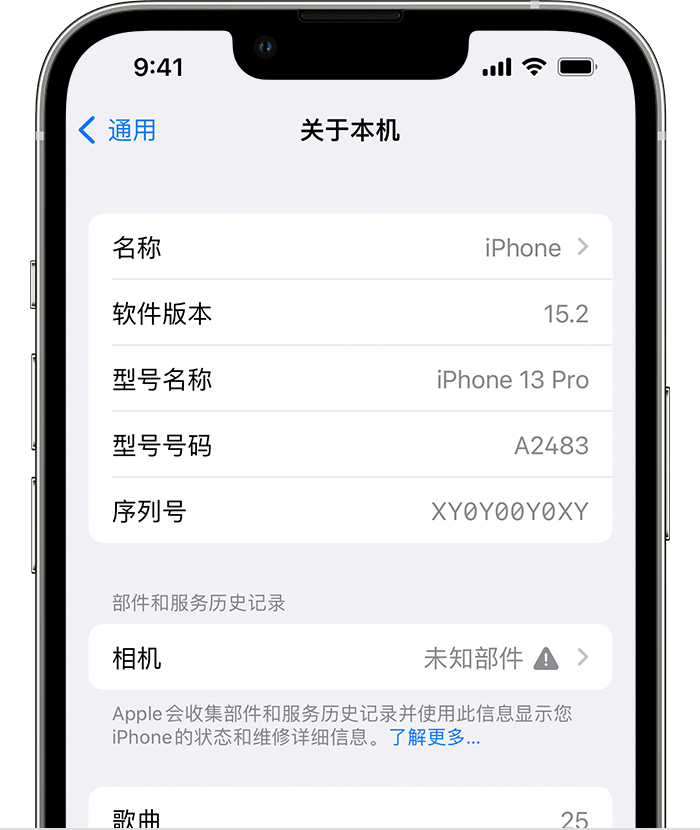 石峰苹果维修分享iPhone 出现提示相机“未知部件”是什么原因？ 